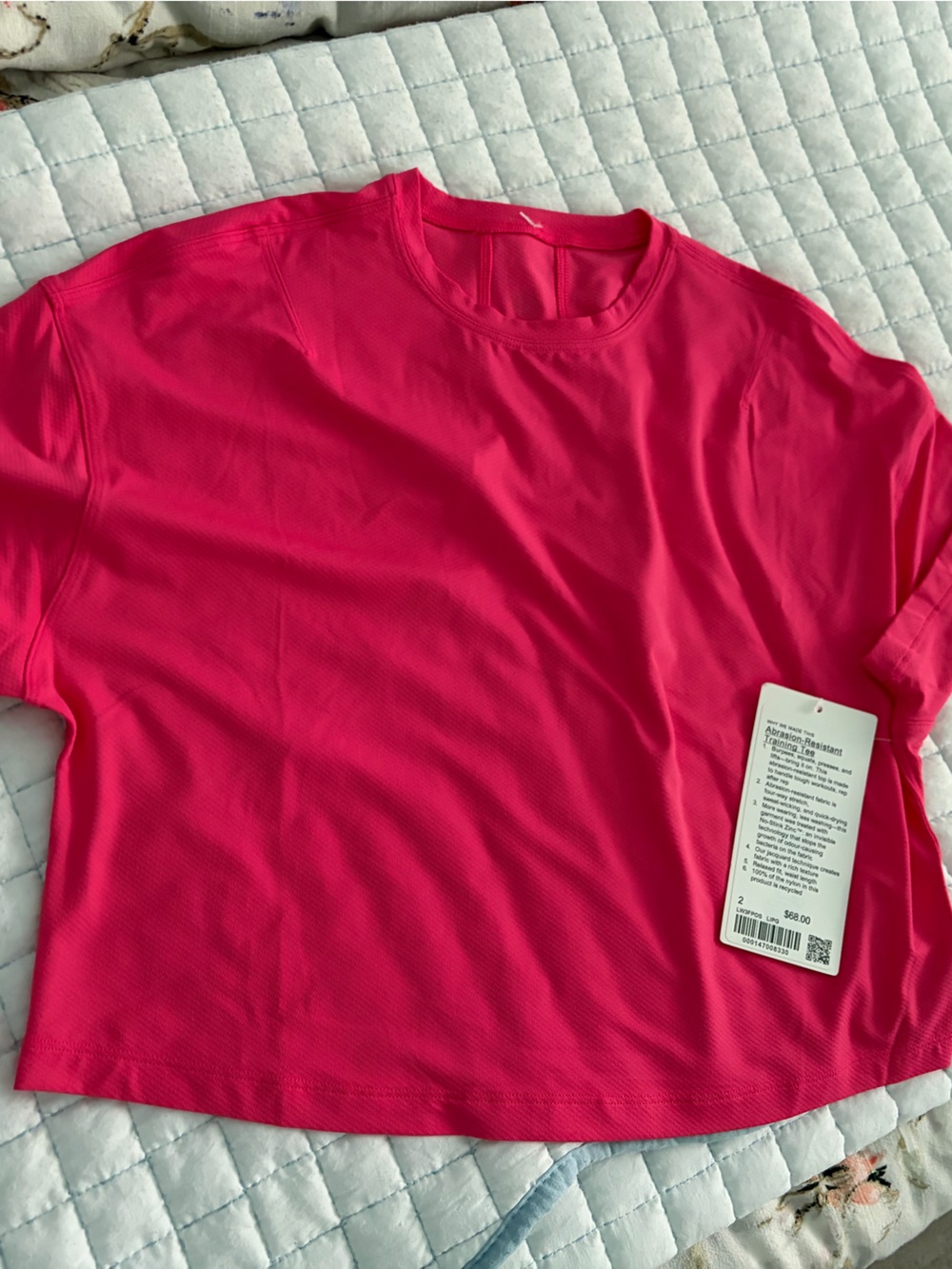 lululemon athletica Women's Crop Tee - Hot Pink